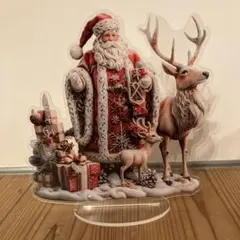アクリルスタンド　クリスマス　サンタクロース　トナカイ　プレゼント　おまけ付き