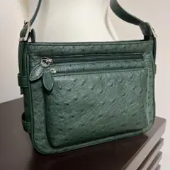 値下げ　美品　ロダニア　オーストリッチ　ショルダーバッグ