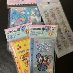 【正規品】シール帳×3、おはじきシール【あわわちゃん、シナモロール】