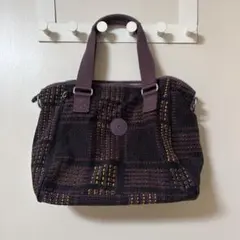 【美品✨】kiplingチェック柄ハンドバッグのサムネイル
