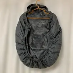 抱っこひも 防寒ケープ チャコールグレー