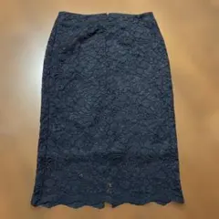 美品‼️GU ネイビー レース　タイトスカート　M