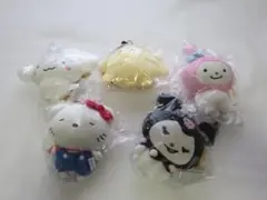にしむらゆうじ サンリオ ぬいぐるみバッグチャーム 5種セット ドンキ限定 にしむらゆうじ×サンリオキャラクターズ」の新作ウェアの発売と前弾で