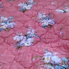 花柄ピンク掛け布団