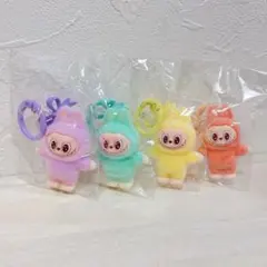 【新品未使用】ラブブ フロッキー ぬいぐるみキーホルダー 4点セット！！