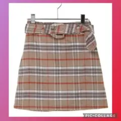 【新品タグ無】NICE CLAUP　チェックミニスカート