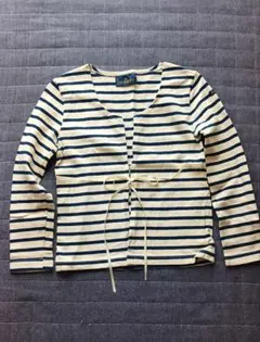◆Le monor ルミノア ボーダーカーディガン　Size１のサムネイル