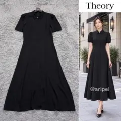 Theory SPRING PLEAT/RIB DRAPE DRプリーツ ワンピ - メルカリ