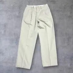 90sビンテージ Hanes 2タックチノパンツ ベージュ W79 綿100%のサムネイル