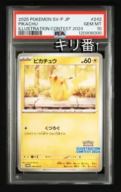 17枚セット　ピカチュウ イラストレーションコンテスト2024 sv-P】 ピカチュウ イラストレーション コンテスト 2024【PSA10