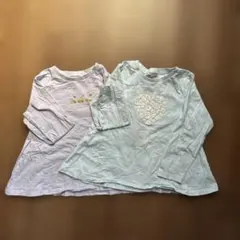 女子長袖カットソー2枚セット