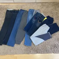 男児150cm 10着　デニム、裏起毛、ハーフパンツ　オールシーズン