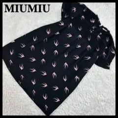 【希少】ミュウミュウ☆総柄ミニワンピース スワロー サイズ38 入手困難