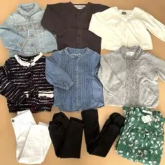 長袖　まとめ売り　ベビー服セット（ジャケット、カーディガン、パンツ）95.100