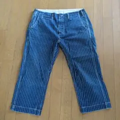 SUGAR CANE ウォバッシュストライプ クロップドパンツ　レアのサムネイル