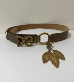 【希少】DOLCE&GABBANA ローズバロック　ロゴバックルベルト　リーフ 希少】DOLCE&GABBANA ローズバロック ロゴバックルベルト リーフ