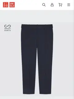 UNIQLO スマートアンクルパンツ2WAYストレッチネイビー　M