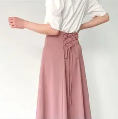 COCODEAL(ココディール) 後ろレースアップハイウエストスカート Mサイズ