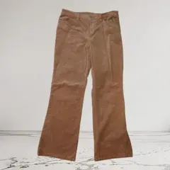 ブラウン コーデュロイパンツ