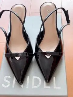 SNIDEL パンプス ブラックエナメル S