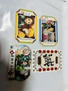 鬼滅の刃 ダイカットステッカー3 4枚セット 無限列車編