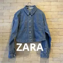 ライトブルー クロップドデニムジャケット