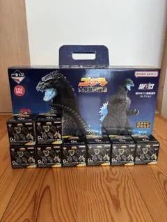 一番くじ　大怪獣列伝Ｇ　ラストワン賞　ゴジラ　網走激闘＋G賞ヘッドマグネット
