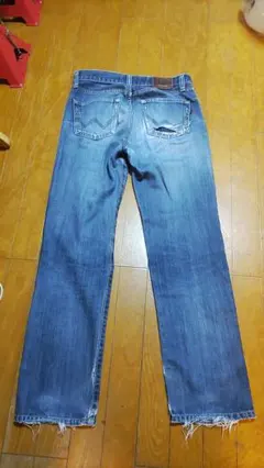 EDWIN ストレートデニム ダメージデニム ジーンズ 28