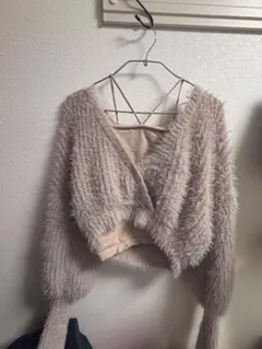 ヘザー　キャミソール付きラメニット　ピンク