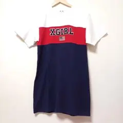 X-girl　Tシャツワンピース　ロゴ