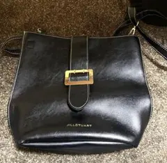 JILL STUART ブラックレザーショルダーバッグのサムネイル