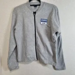 A1128 Hanes企業ロゴ ジップジャケットスウェット グレー ユニフォーム