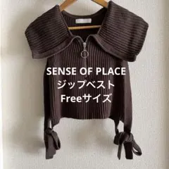 【美品！】SENSE OF PLACE ジップベスト