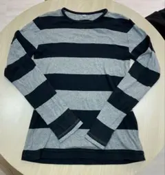 00s OLD UNIQLO ボーダーロンT Y2K グランジ Y2K city