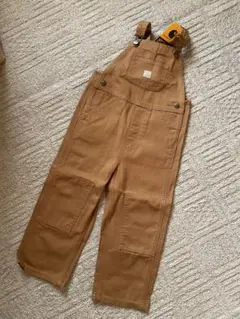【未使用 カーハート 3歳95cm】キャンバス地オーバーオール＆ボアハットSet Carhartt カーハート キッズ 服 オーバーオール キャンバス