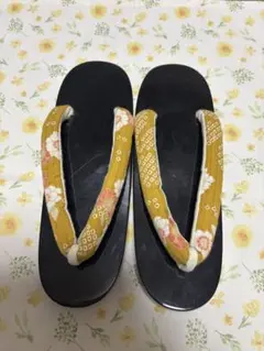 花柄　鼻緒　草履