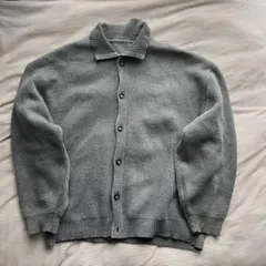 ・【美品】Vintage 00s 襟付き アクリルニット カーディガン 長袖