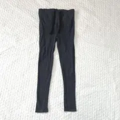 マタニティレギンス　リブ　チャコールグレー