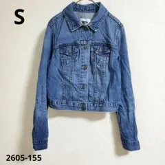 【美品】OLD NAVY【S】Gジャン 長袖 クロップド 綿 カジュアル