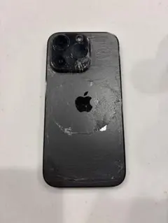iPhone14Pro ブラック　128GB 箱付き 背面割れ