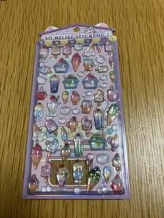 3Dアイスクリームステッカーセット