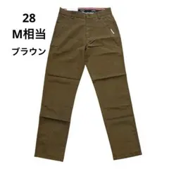 メンズ チノパン ブラウン 28 ストレートパンツ ロングパンツ 新品のサムネイル