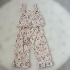 ZARA キッズ 花柄 刺繍 セットアップ 104cmのサムネイル