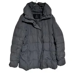 Q20　INED　高級　ダウンジャケット　ダウンコート　レディース　9　グレー