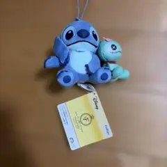 ディズニーキャラクター FukuFukuペアマスコット スティッチ＆スクランプ