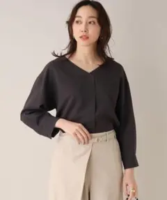 新品タグ付✨アンタイトル 長袖ブラウス プルオーバー シャツ Mサイズ ブラック