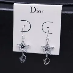 【最終価格】DIOR ピアス　片耳　シルバー diorピアスメンズ 星 ステンレス素材 キラキラ 一粒ピアス メンズ