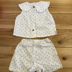 水玉模様 セットアップ 100cm