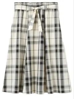 大きいサイズ はなゆん チェックフレアスカート 4L hanayun しまむら