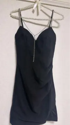 JEWELS ブラックスリップドレス XS